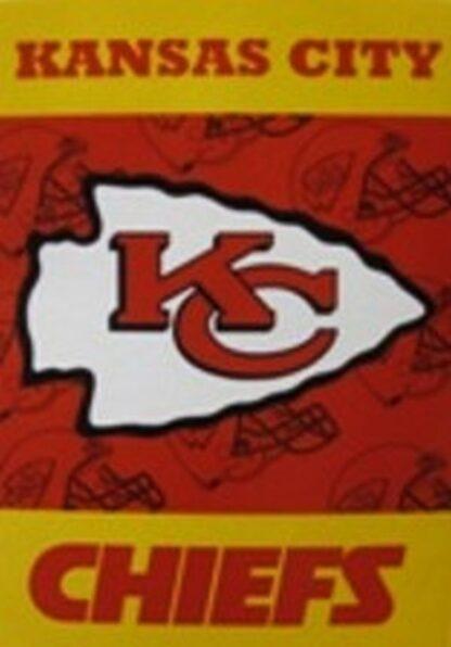 Kansas City Chiefs Two-Ply Double-Sided Vertical Banner 28x40 In