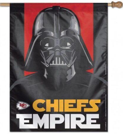 Kansas City Chiefs Empire Darth Vader Banner Flag 27×37 In