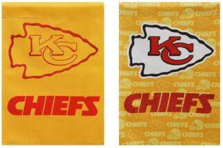 Kansas City Chiefs Suede & Glitter Banner Flag 29x43 In