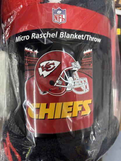 Kansas City Chiefs Helmet Throw Blanket 50x60 In