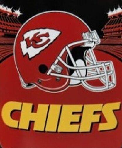 Kansas City Chiefs Helmet Throw Blanket 50x60 In
