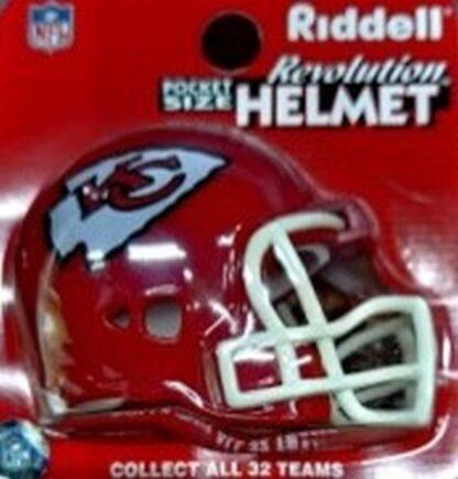 Kansas City Chiefs Ridell Pocket Size Revolution Helmet 2x2.25 In