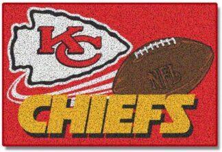 Kansas City Chiefs Rug With Non-Skid Backing 20x30 In