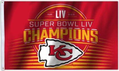 Kansas City Chiefs Super Bowl LIV Champions Flag 3×5 FT