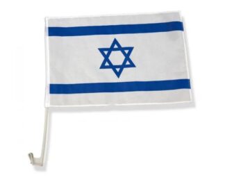 Israel Car Flag With Heavy Duty Mounting Bracket 11×15 In