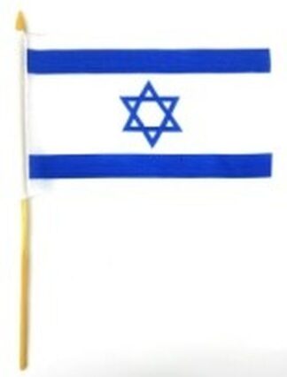 Israel Stick Flag 6x9 In