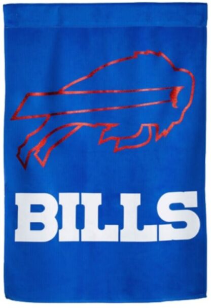 Buffalo Bills Suede & Glitter Banner Flag 29x43 In