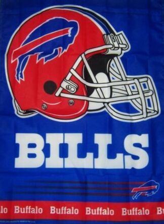 Buffalo Bills Red Helmet Banner Flag 28×40 In