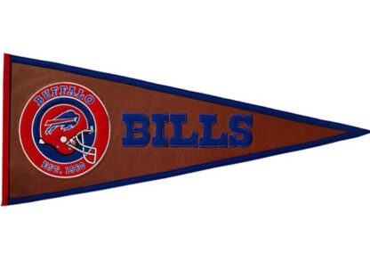 Buffalo Bills Leather Pennant 13x32 In