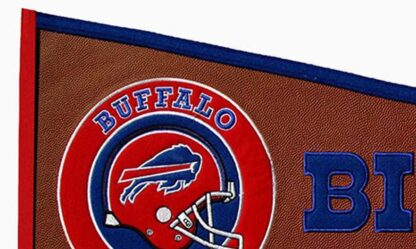 Buffalo Bills Leather Pennant 13x32 In