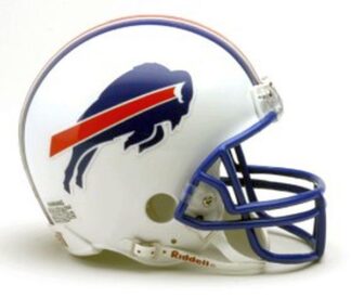 Buffalo Bills Riddell Mini Throwback White Helmet 1976-83 6.5x5 In
