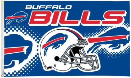 Buffalo Bills Helmet Logo Flag 3x5 Ft