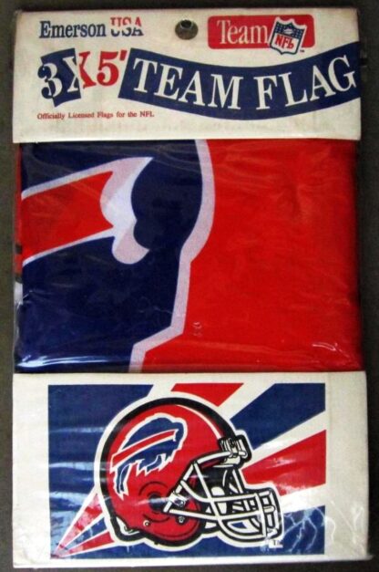 Vintage Buffalo Bills Stripes Red Helmet Flag 3x5 Ft