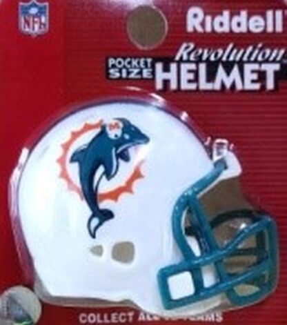 Miami Dolphins Riddell Pocket Size Revolution Helmet White