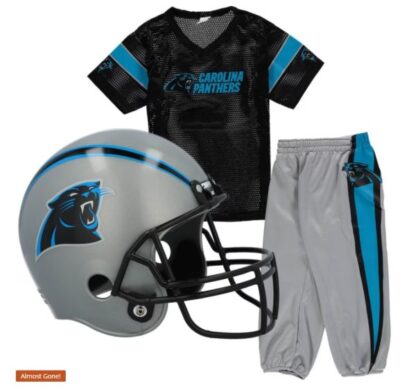 Carolina Panthers Helmet & Uniform Set Medium Ages 7-10