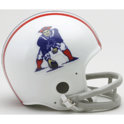 New England Patriots Mini Throwback Helmet 1965-1981 White 6.5×5 In