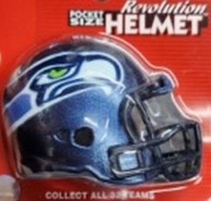 Seattle Seahawks Riddell Pocket Size Revolution Helmet Blue