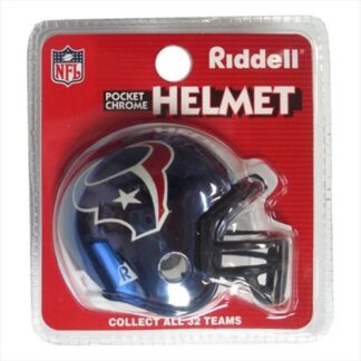 Houston Texans Riddell Pocket Chrome Helmet Purple