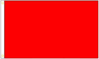 Red Solid Color Flag DuPont SolarMax Nylon 3x5 FT