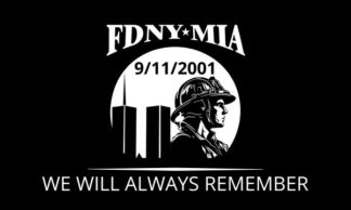 911 FDNY MIA Flag Fire Department New York
