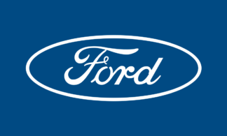 Ford Blue Flag Double Sided