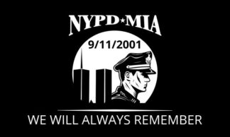 911 NYPD MIA Flag New York Police Department