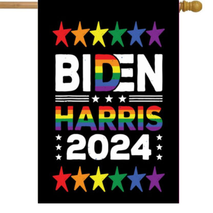 Biden Harris 2024 Rainbow 12X18 In Garden Flag 2