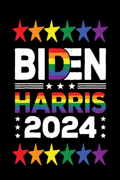 Biden Harris 2024 Rainbow 12X18 In Garden Flag