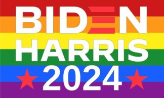 Biden Harris 2024 Rainbow Flag 3X5 FT