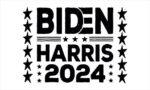 Biden Harris 2024 White Flag 3X5 FT 2