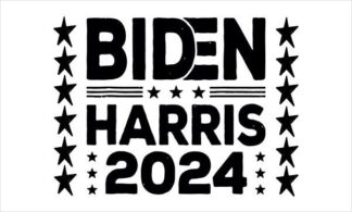 Biden Harris 2024 White Flag 3X5 FT