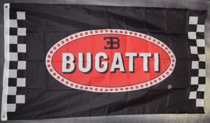 Bugatti Black Checkered Flag