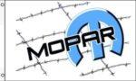 Mopar Barbwire White Flag 3x5 FT