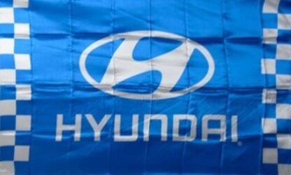 Hyundai Blue Checkered Flag