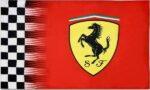 Ferrari Red Checkered Flag 3x5 FT #3