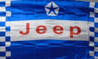 Jeep Blue Stripe Checkered Flag