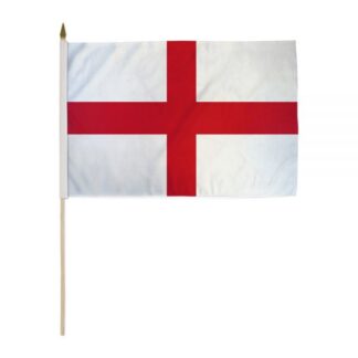 England Handheld 12x18 In Flag With Pole