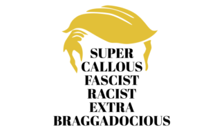 Super Callous Fascist Racist Extra Braggadocious White Flag