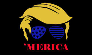 Trump 'Merica Black Flag 3x5 FT