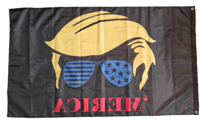 Trump 'Merica America Flag Backside