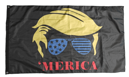 Trump 'Merica America Flag Front