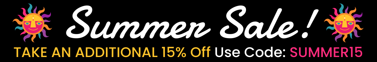 Take an additional 15% Off! Use Code: SUMMER15