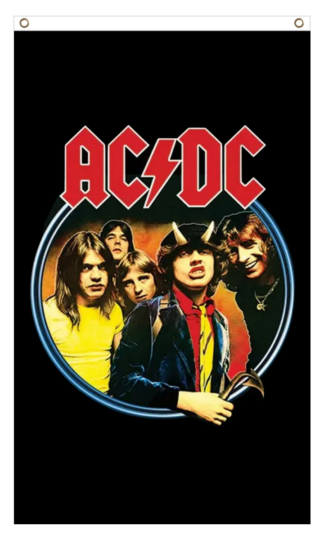 AC/DC Highway To Hell Poster Vertical Flag 5×3 FT