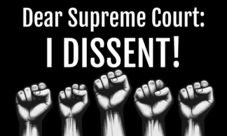 Supreme Court I Dissent Flag