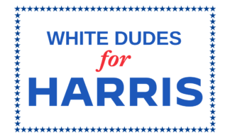 White Dudes For Harris Flag 3X5 FT