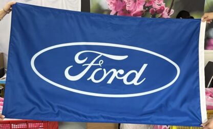 Ford Blue Double-Sided 3x5 FT Flag Back