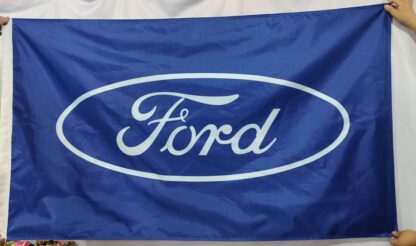 Ford Blue Double-Sided 3x5 FT Flag Front