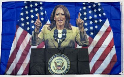 Kamala Harris For President Flag 3x5 Ft Back