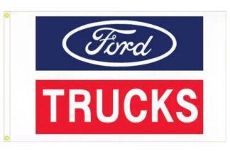 Ford Trucks White Border Flag 3x5 FT