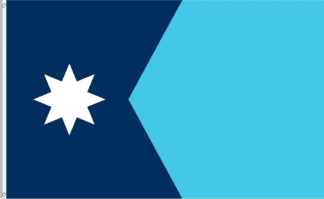 Minnesota state flag 3x5 ft old version with star and blue background, ideal for patriotic displays and outdoor use. Perfect for schools, events, and Minnesota pride celebrations.